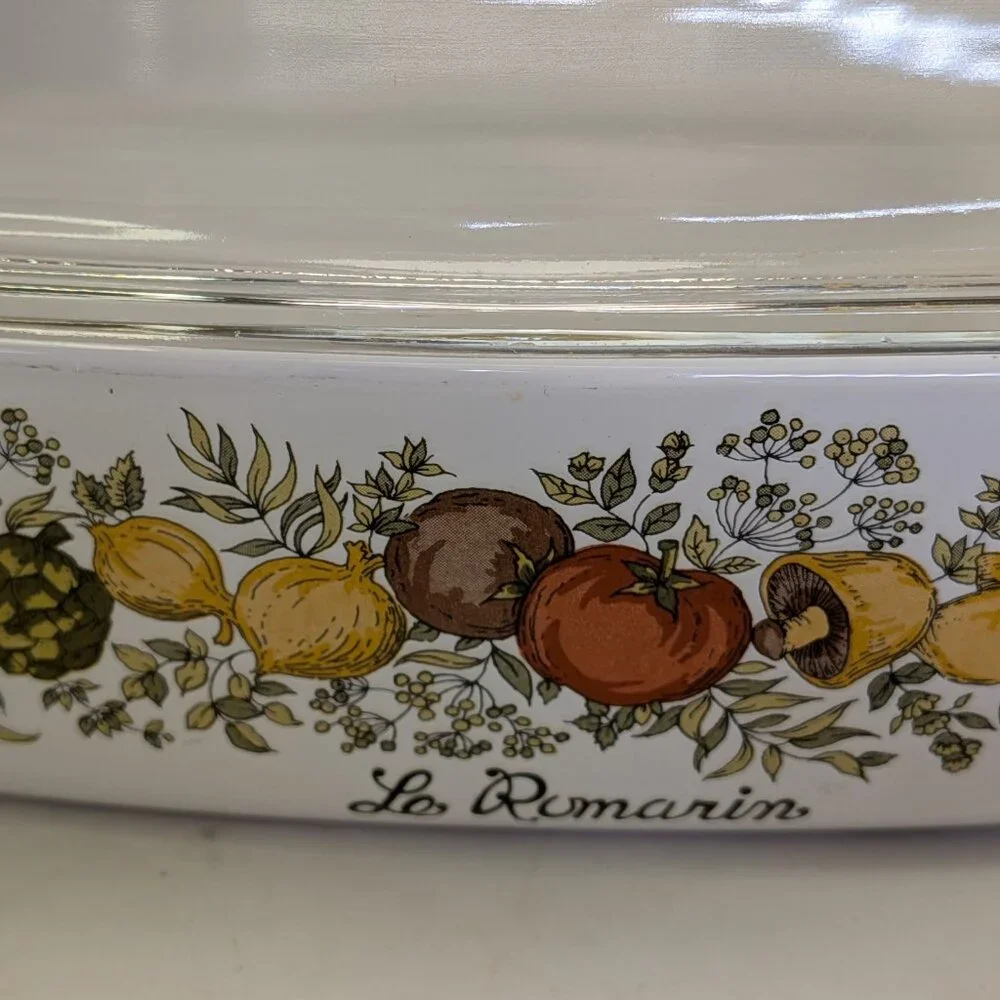 Vintage Corning Ware Spice O' Life 4 Qt Casserole Dish Le Romarin A-10-B w/ Lid